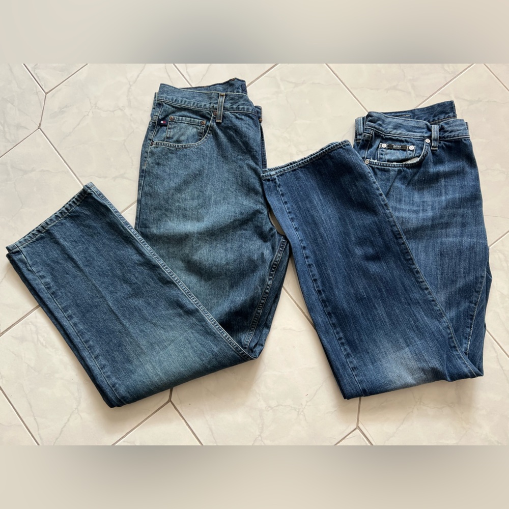 Hugo Boss Classic Blue Jeans And Tommy Hilfiger Jeans